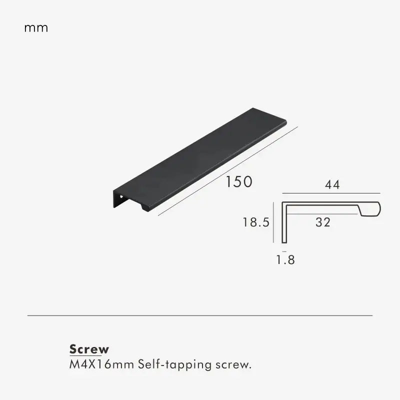 VISTRO Solid Brass Edge Pull Handle