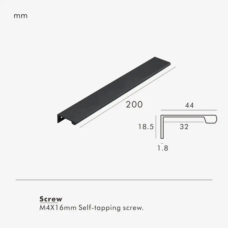 VISTRO Solid Brass Edge Pull Handle