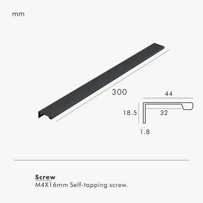 VISTRO Solid Brass Edge Pull Handle