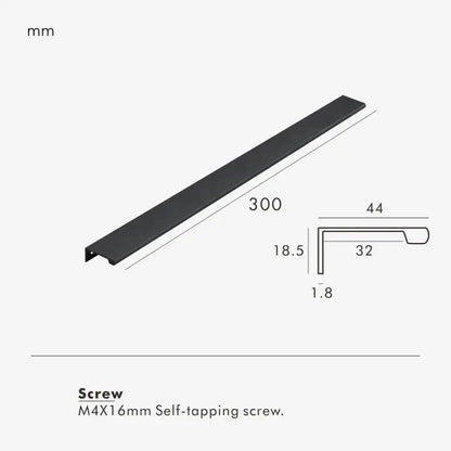VISTRO Solid Brass Edge Pull Handle