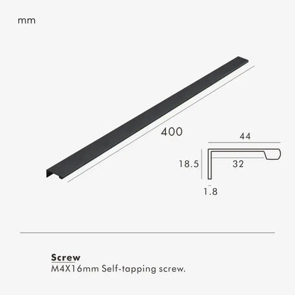 VISTRO Solid Brass Edge Pull Handle