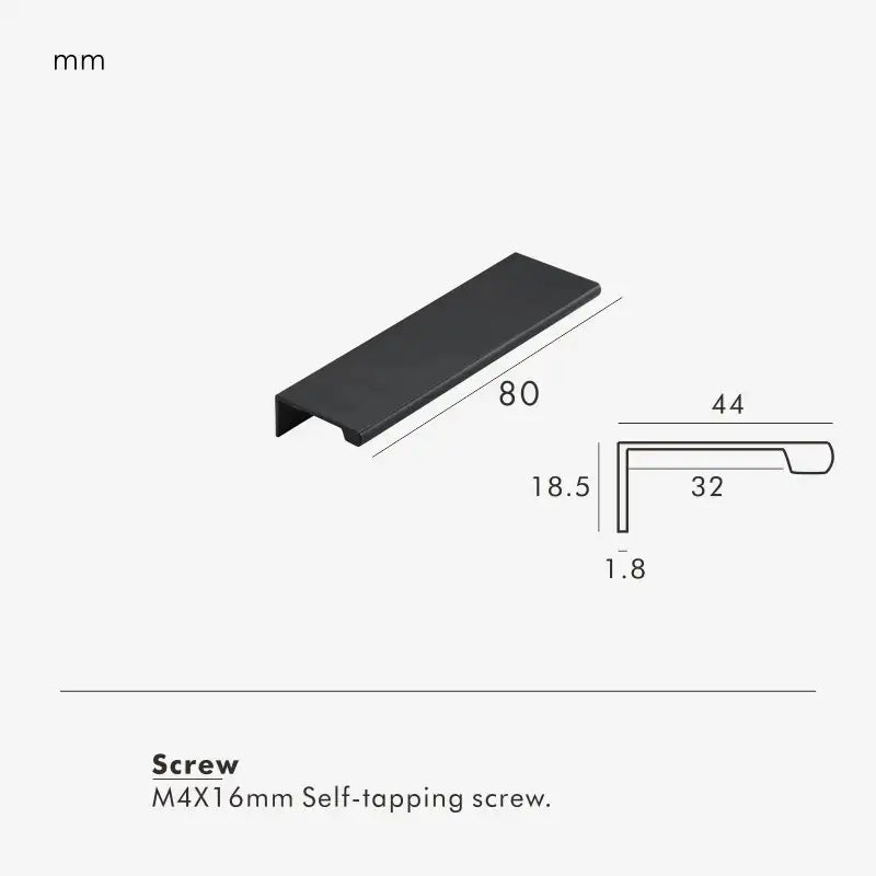 VISTRO Solid Brass Edge Pull Handle