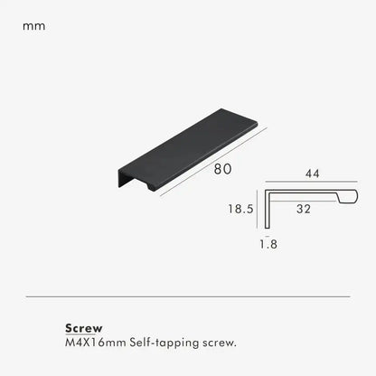 VISTRO Solid Brass Edge Pull Handle