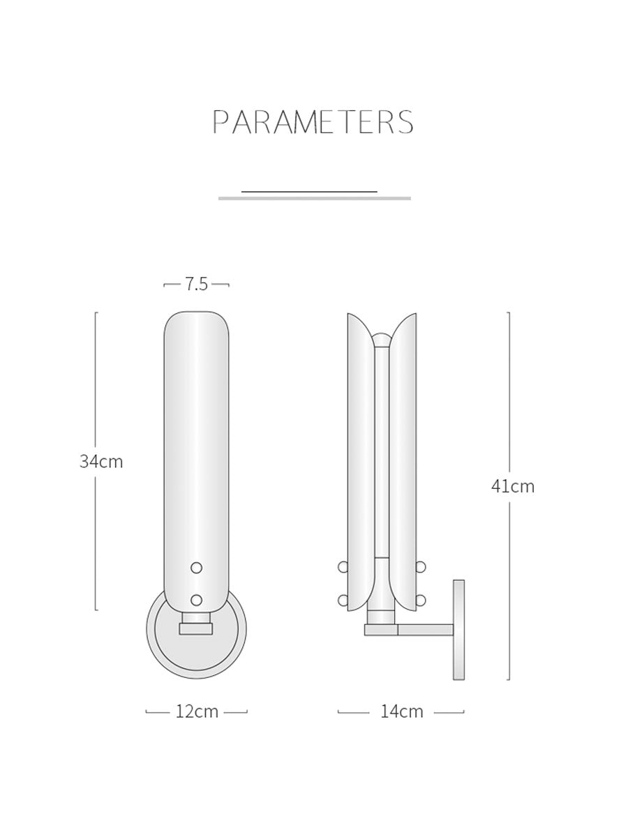 ARDEC Frost Glass Wall Light