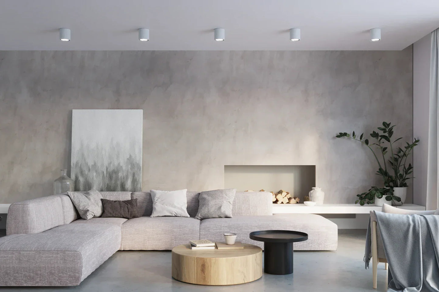 CULLO Concrete Ceiling Light