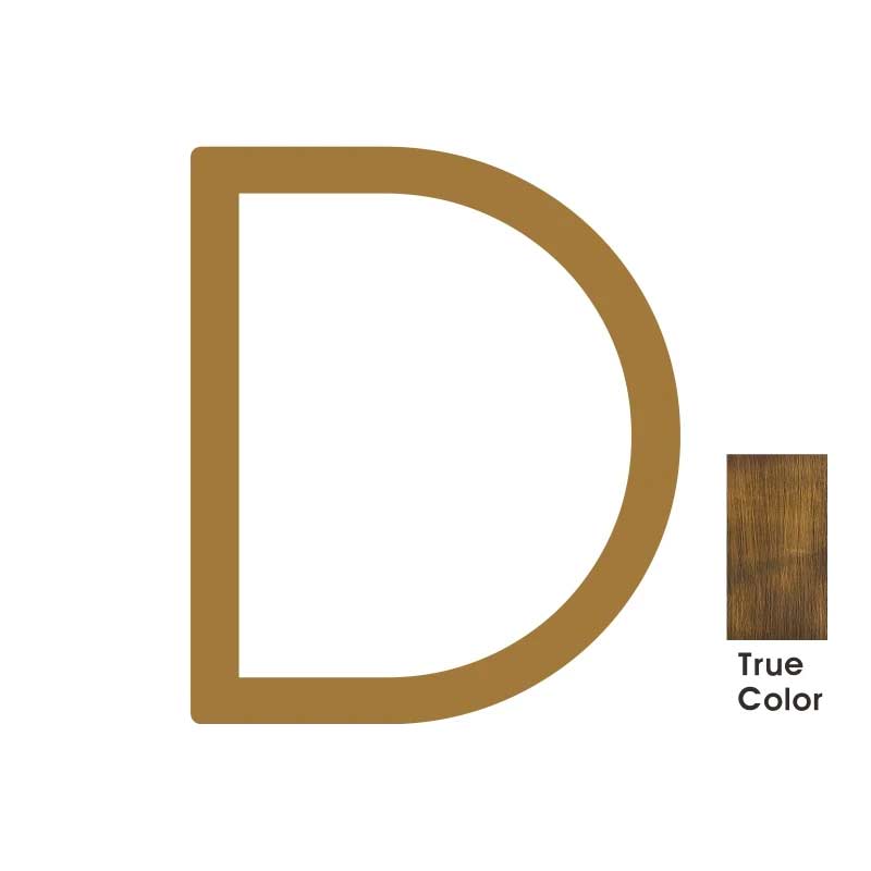 DARCY Hammered Antique Brass House Letters