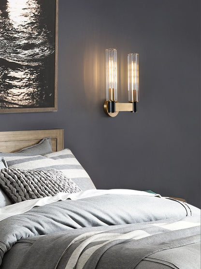 EDIRE Brass and Glass Wall Light