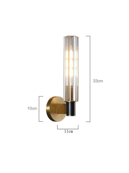 EDIRE Brass and Glass Wall Light