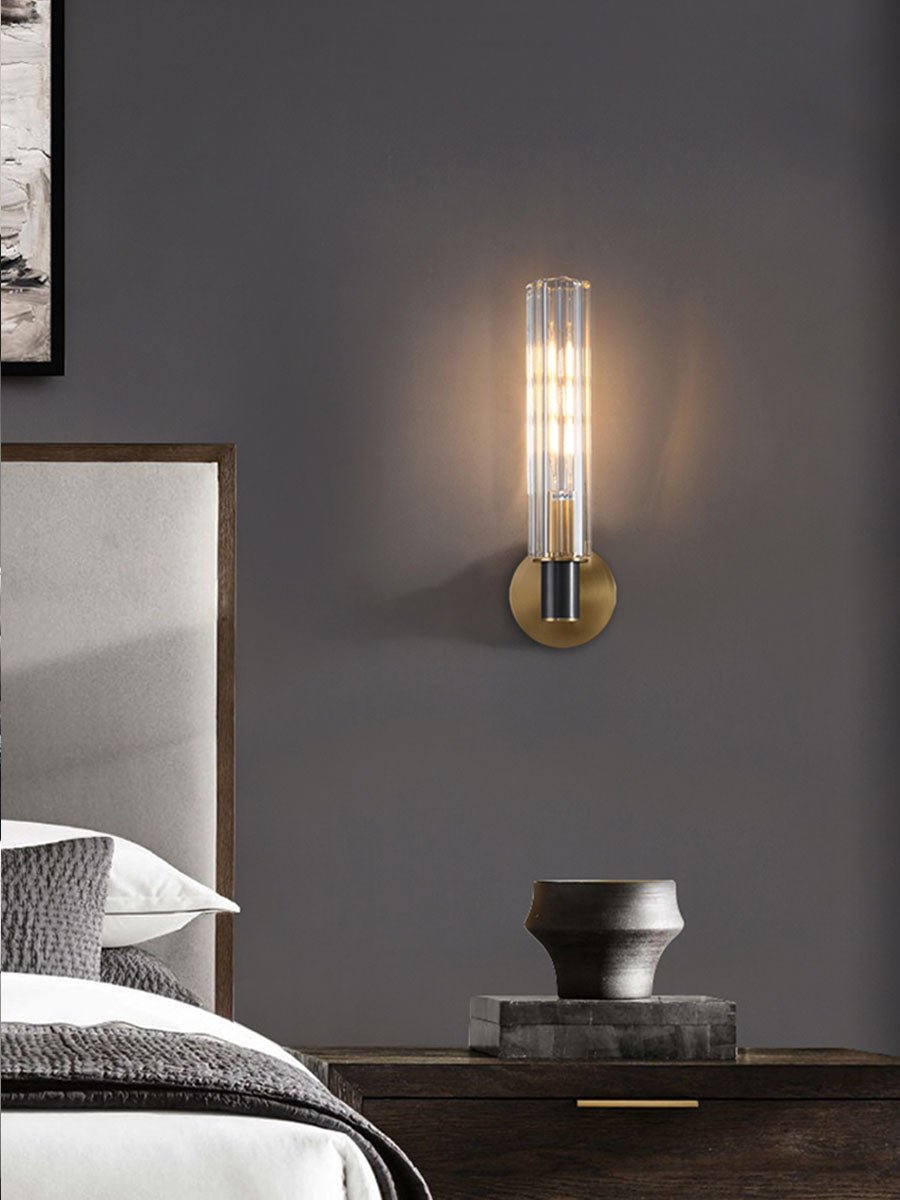 EDIRE Brass and Glass Wall Light