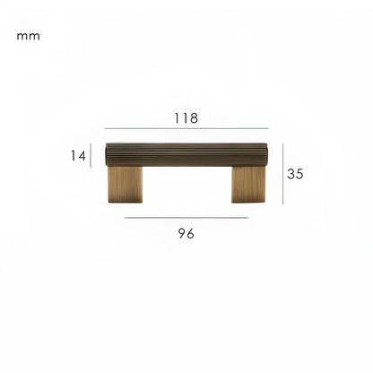LORVEN Solid Brass Kitchen & Cabinet Handle