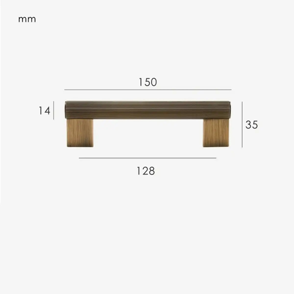 LORVEN Solid Brass Kitchen & Cabinet Handle
