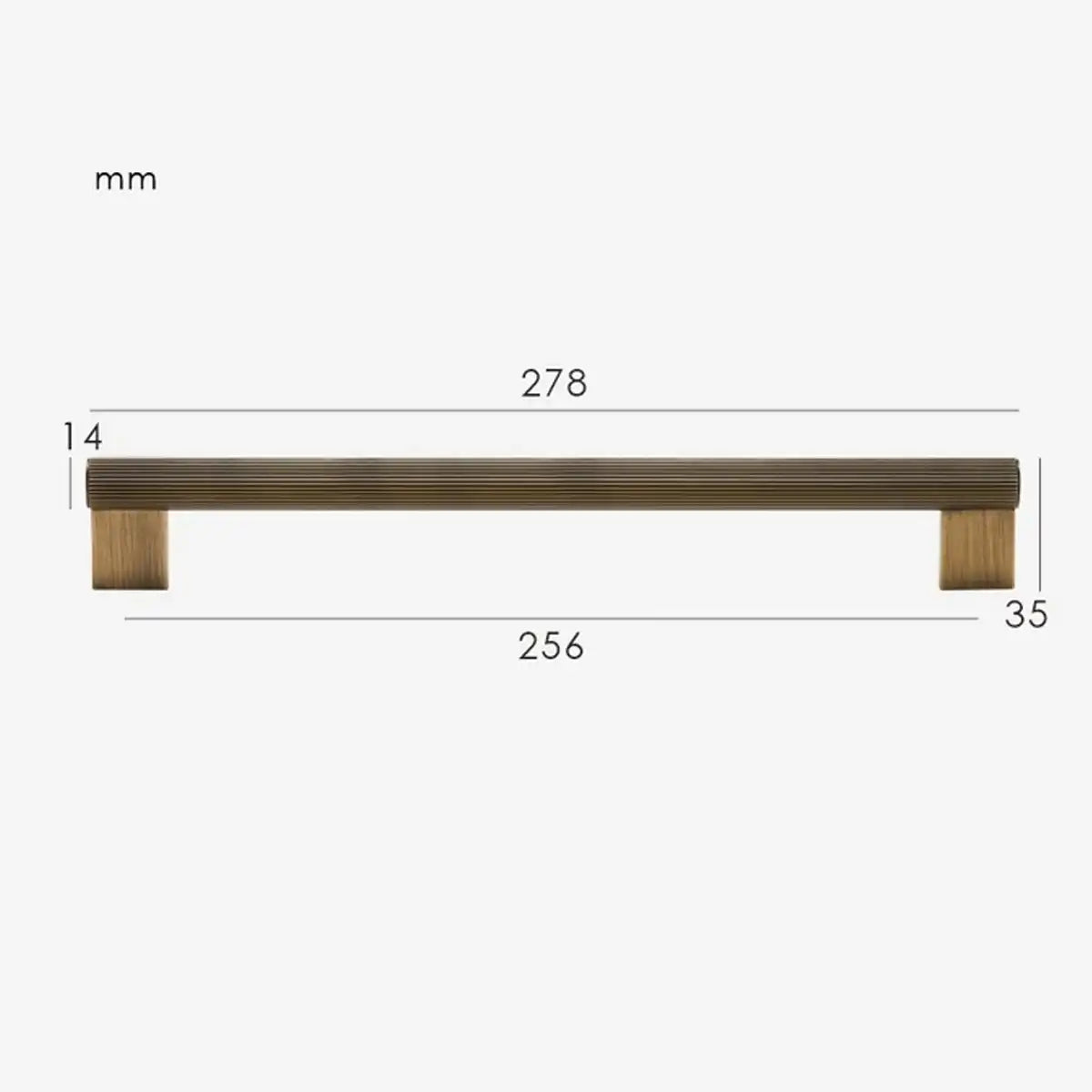 LORVEN Solid Brass Kitchen & Cabinet Handle
