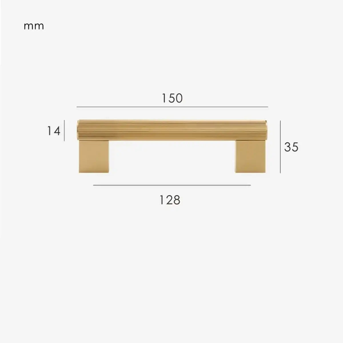 LORVEN Solid Brass Kitchen & Cabinet Handle