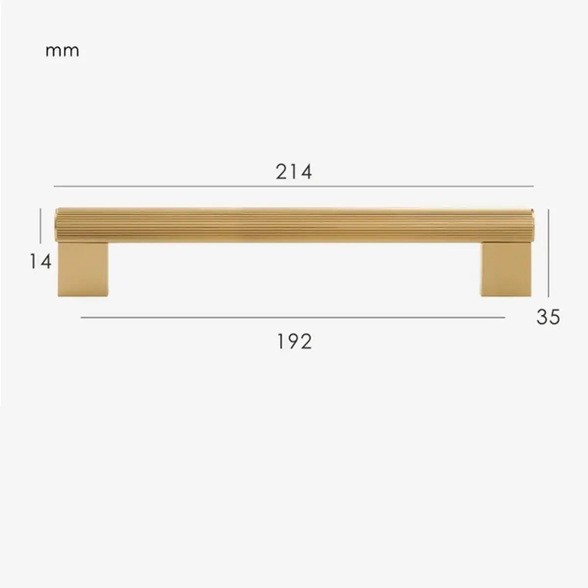 LORVEN Solid Brass Kitchen & Cabinet Handle