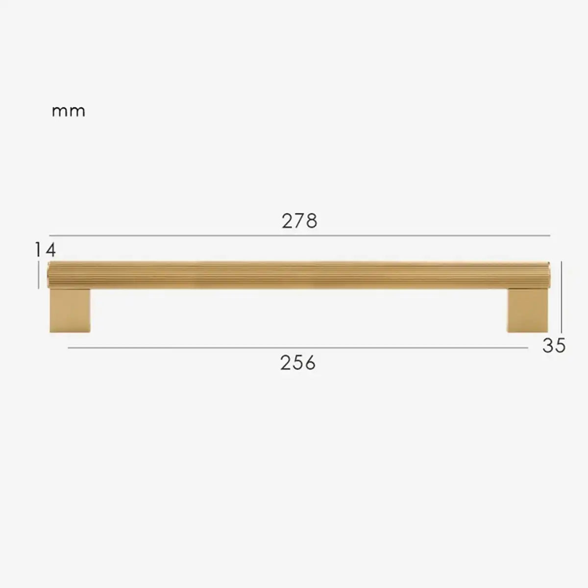 LORVEN Solid Brass Kitchen & Cabinet Handle