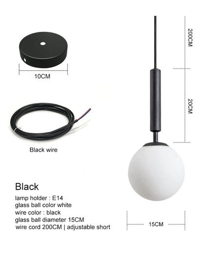 LUNA Glass Pendant Light