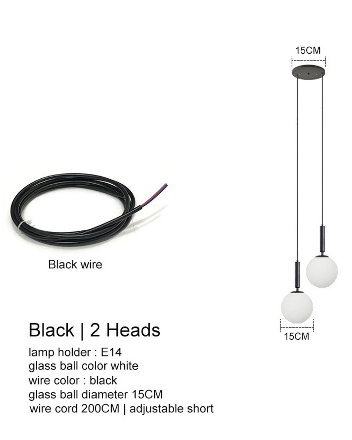 LUNA Glass Pendant Light