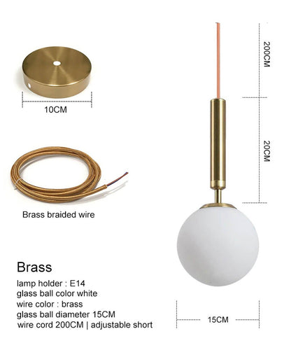 LUNA Glass Pendant Light