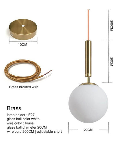 LUNA Glass Pendant Light