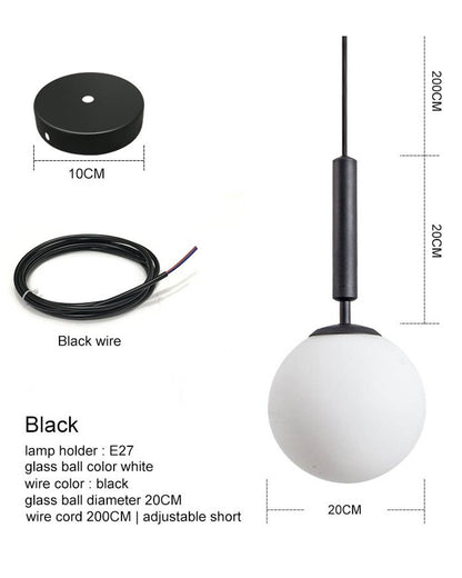 LUNA Glass Pendant Light