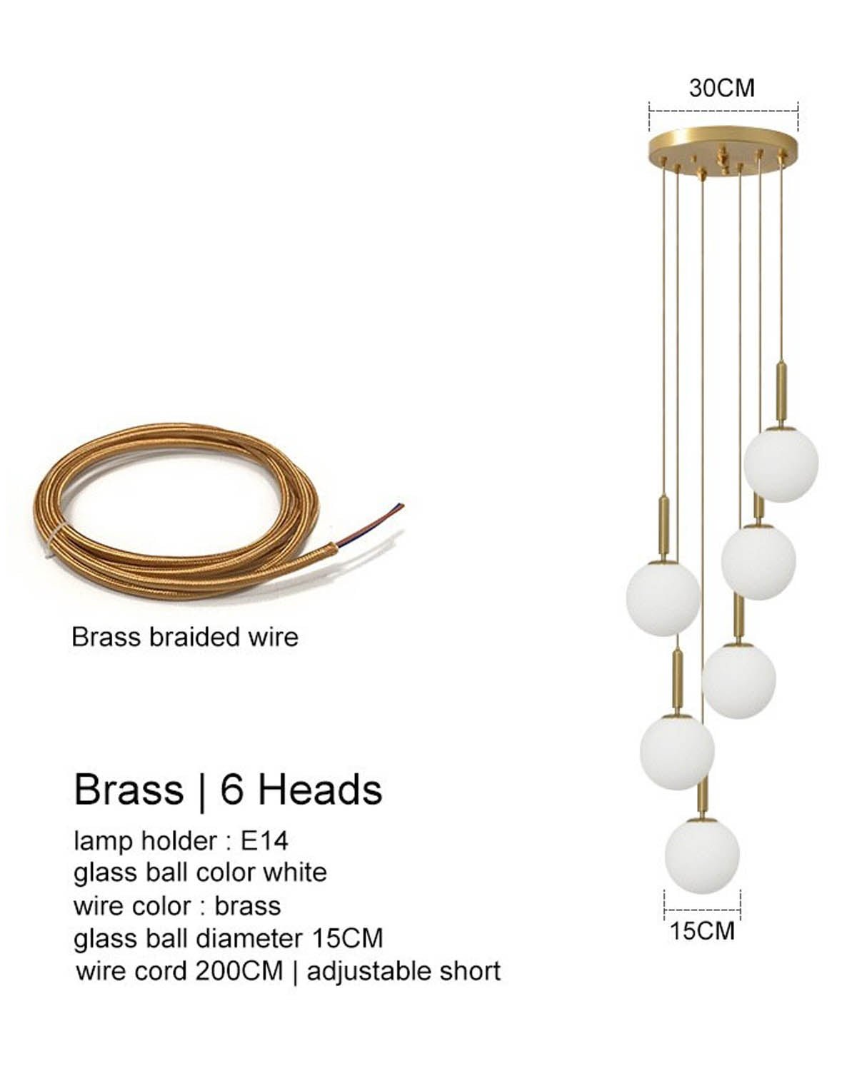 LUNA Glass Pendant Light