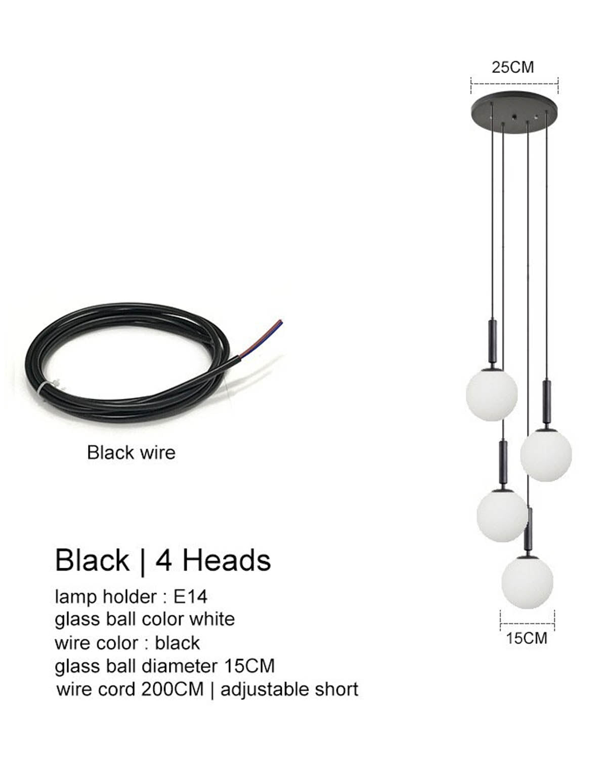 LUNA Glass Pendant Light