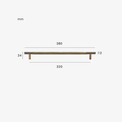 MID Knurled Solid Brass Kitchen & Cabinet Handle