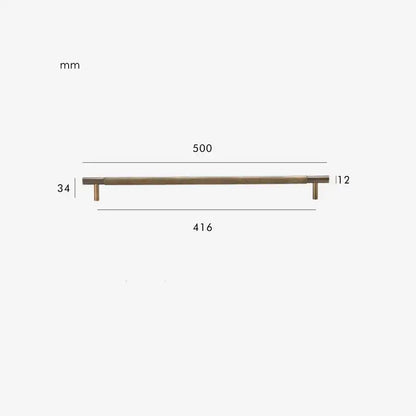MID Knurled Solid Brass Kitchen & Cabinet Handle
