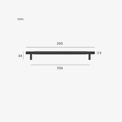 MID Knurled Solid Brass Kitchen & Cabinet Handle