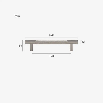 MID Knurled Solid Brass Kitchen & Cabinet Handle