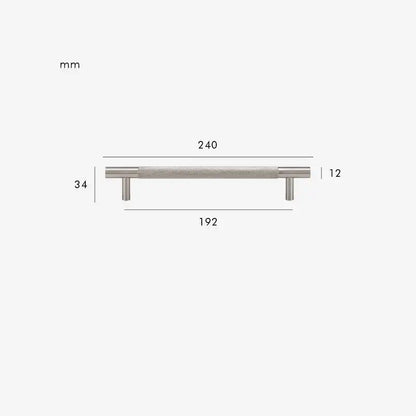 MID Knurled Solid Brass Kitchen & Cabinet Handle