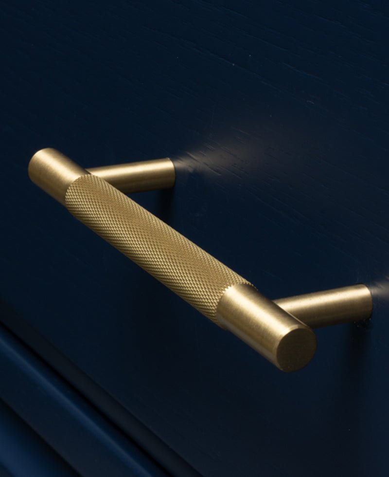 MID Knurled Solid Brass Kitchen & Cabinet Handle