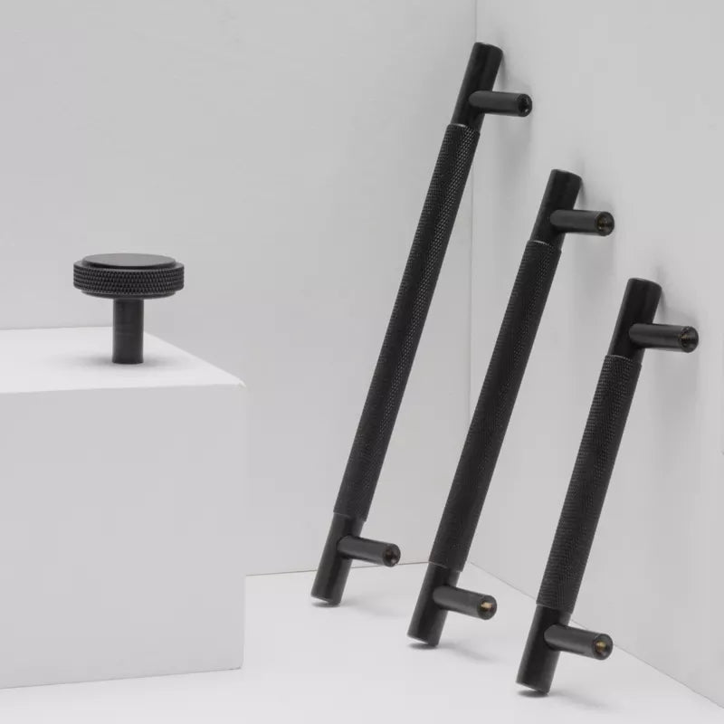 MID Knurled Solid Brass Kitchen & Cabinet Handle