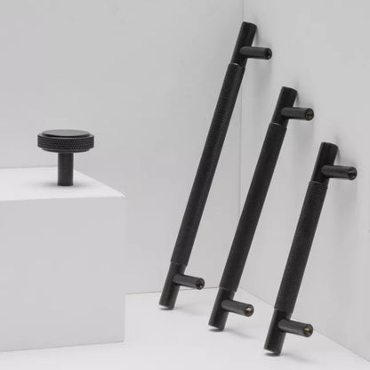 MID Knurled Solid Brass Kitchen & Cabinet Handle