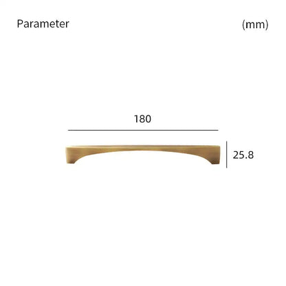NORDIC Solid Brass Slim Kitchen & Cabinet Handle