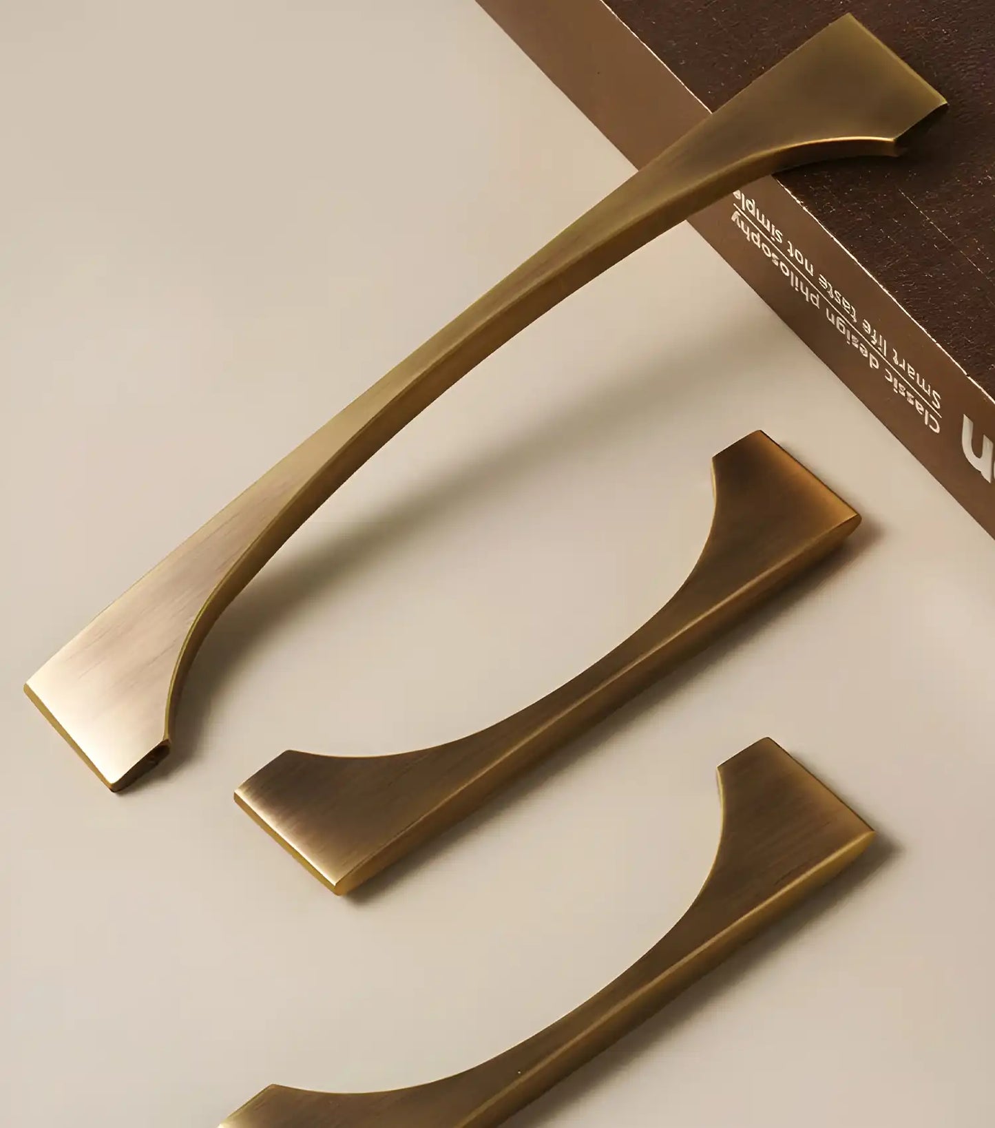 NORDIC Solid Brass Slim Kitchen & Cabinet Handle