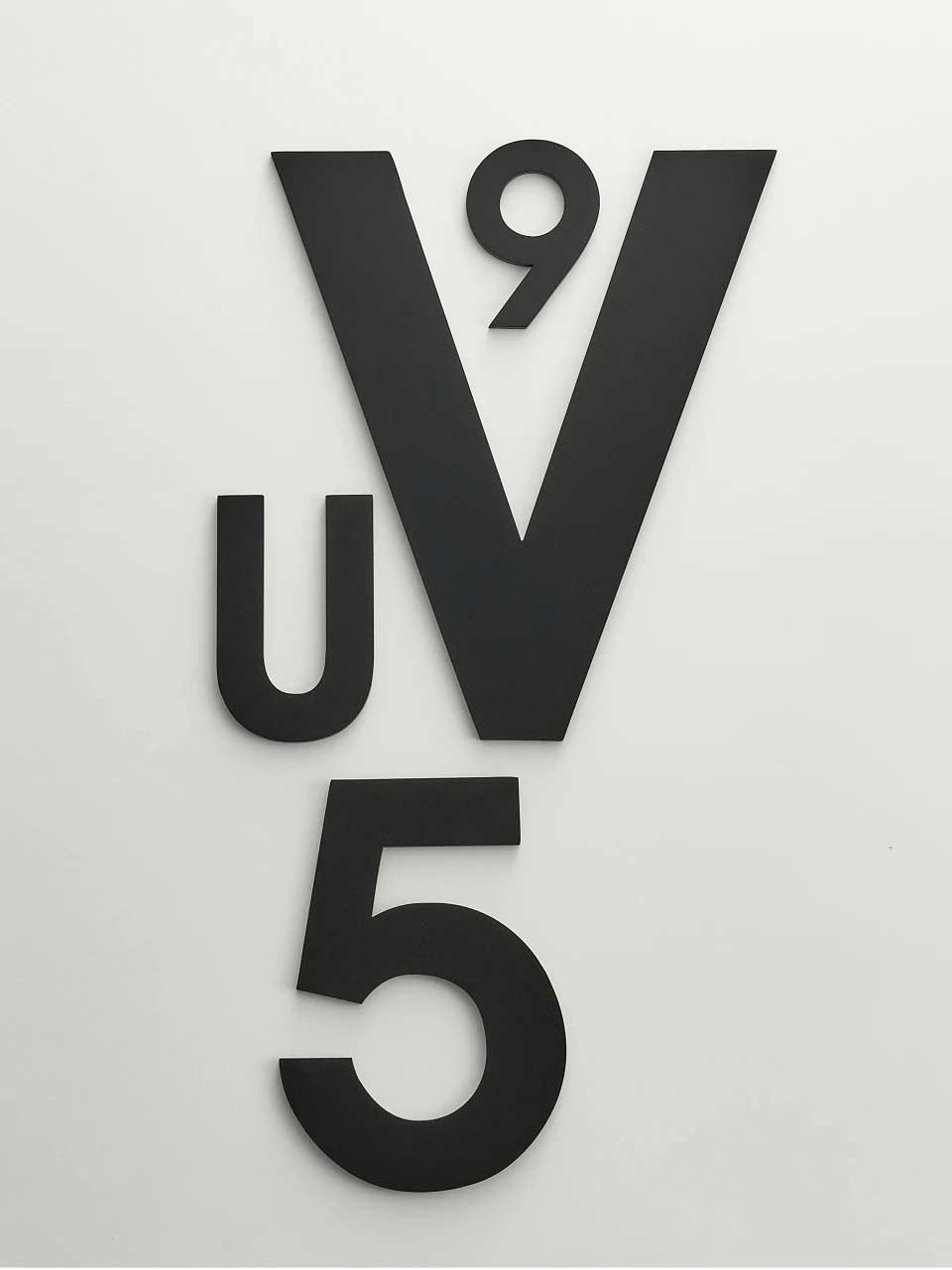 ORANA Matt Black Brass House Numbers