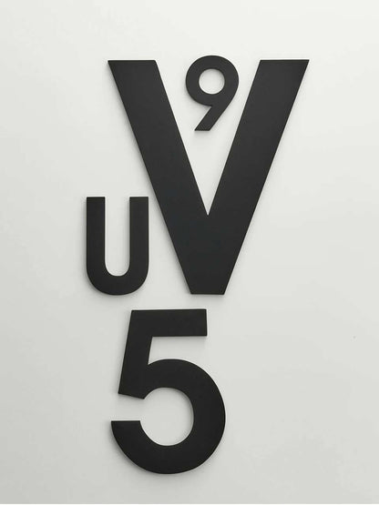 ORANA Matt Black Brass House Numbers