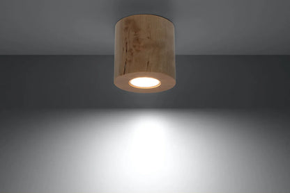 ORBIS Natural Wood Ceiling Light
