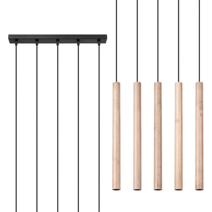PASTELO Natural Wood Pendant Light
