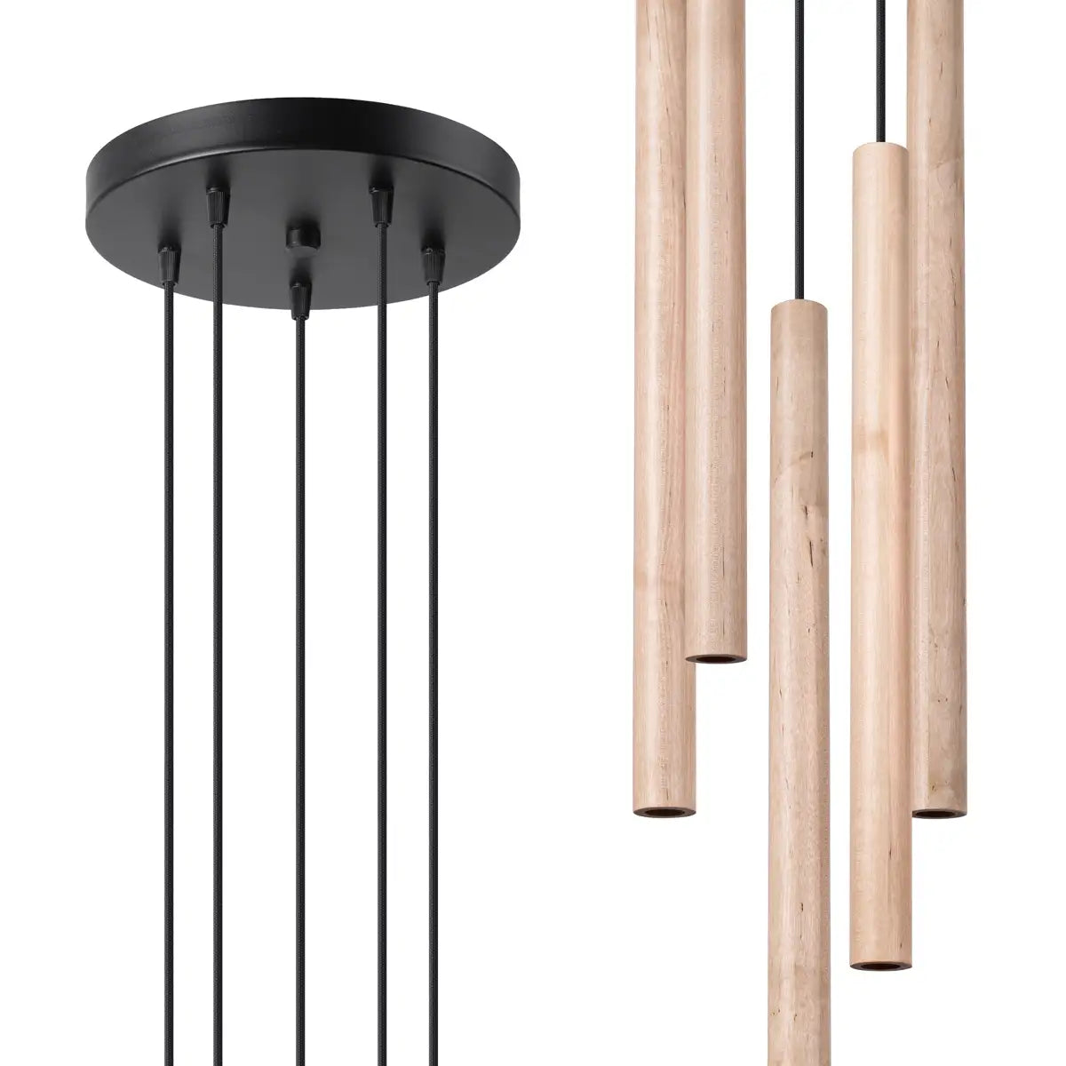 PASTELO Natural Wood Pendant Light