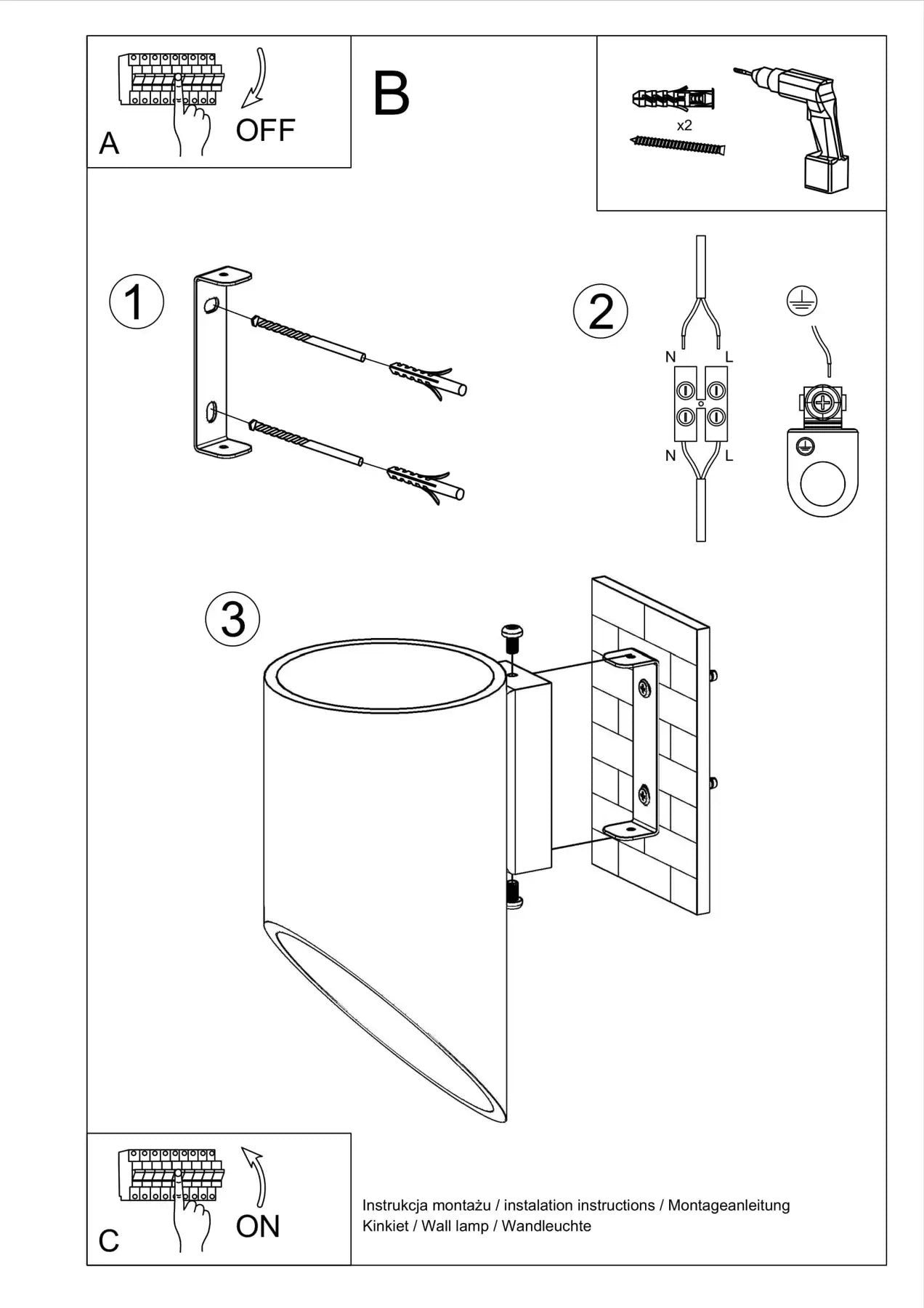 PENNE Wall Light