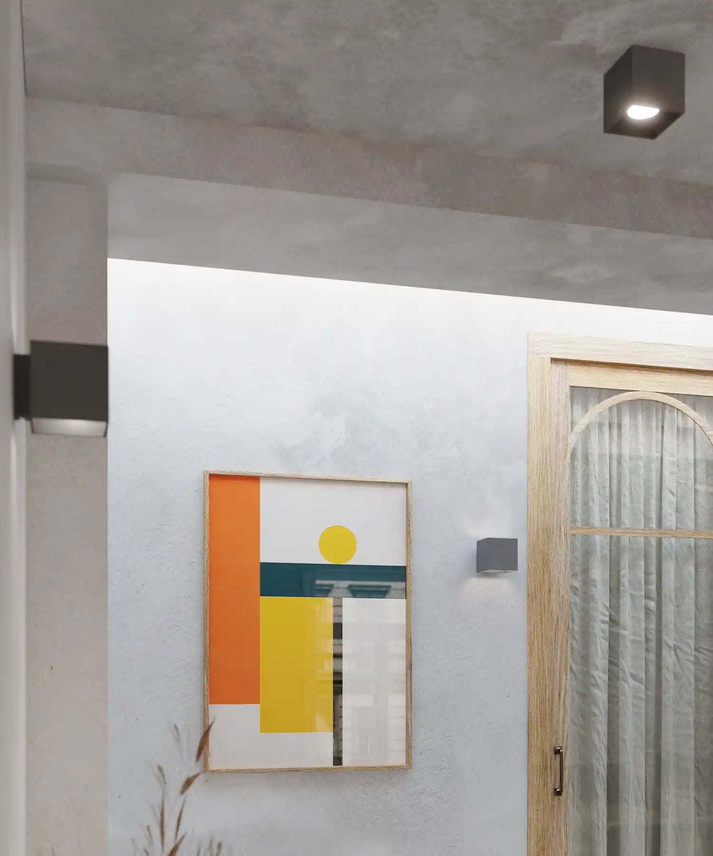QUAD Anthracite Ceiling Light