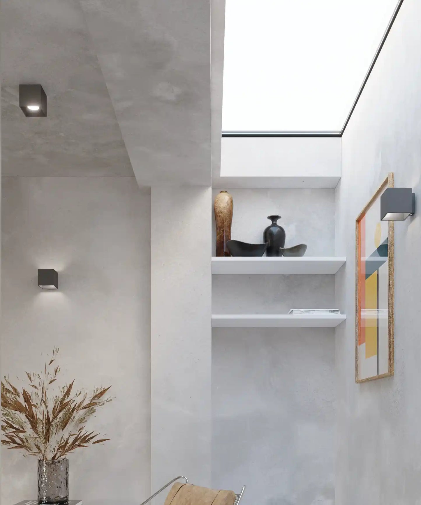 QUAD Anthracite Ceiling Light