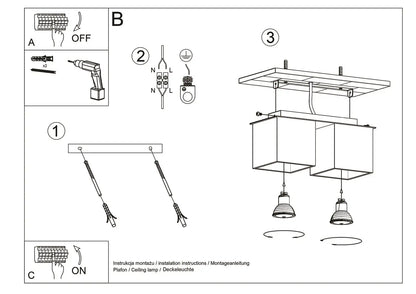 QUAD Ceiling Light