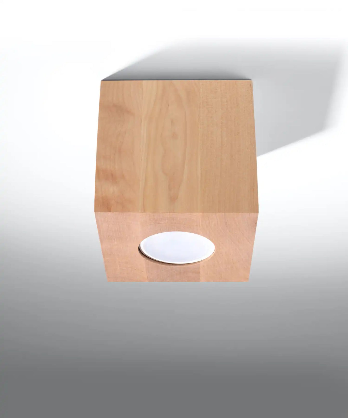 QUAD Natural Wood Ceiling Light