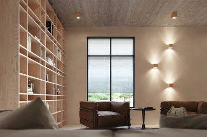 QUAD Natural Wood Ceiling Light