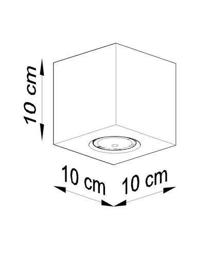 QUAD Natural Wood Ceiling Light