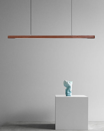 TRONCO Real Walnut Oval Pendant LED Light