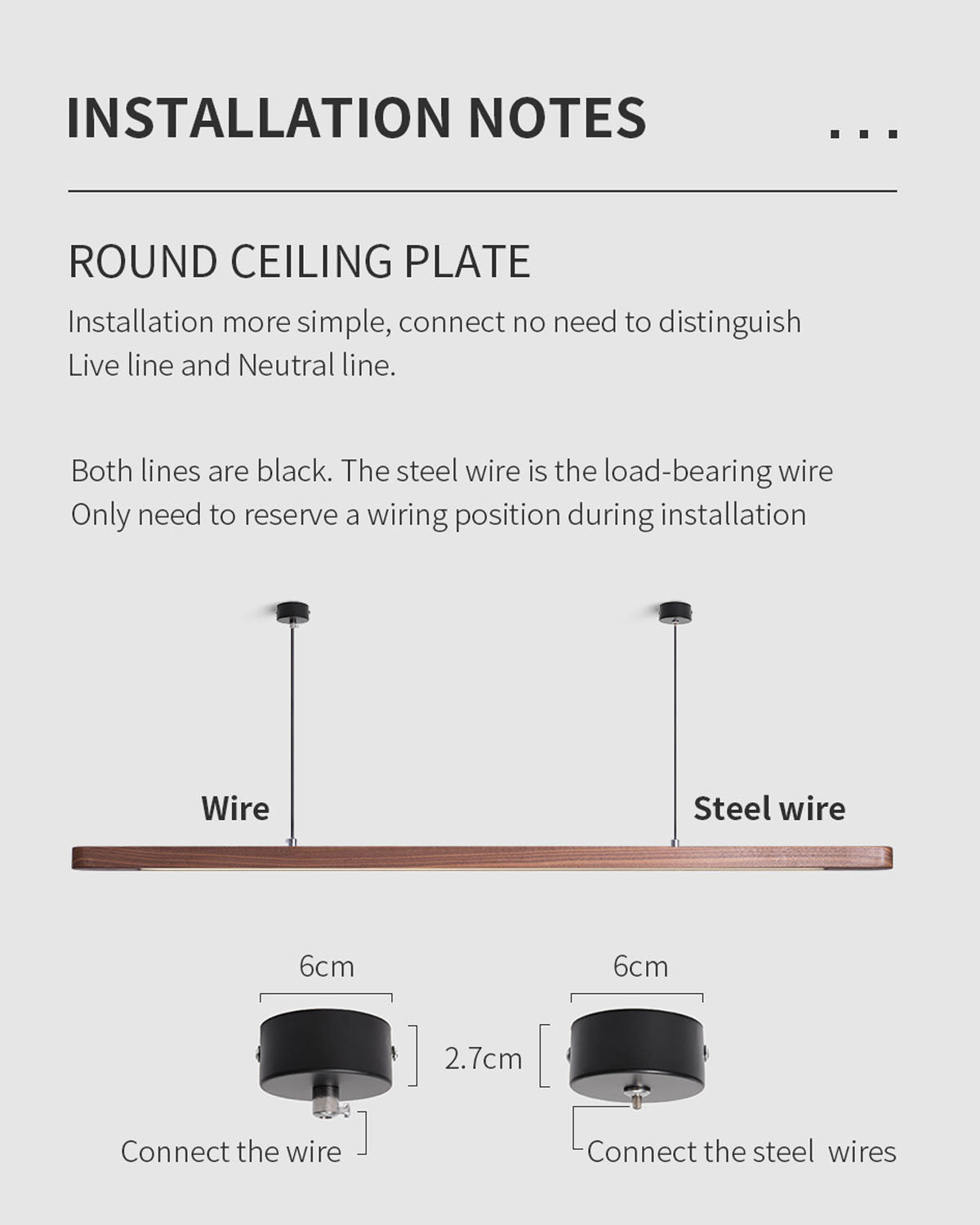 TRONCO Real Walnut Oval Pendant LED Light